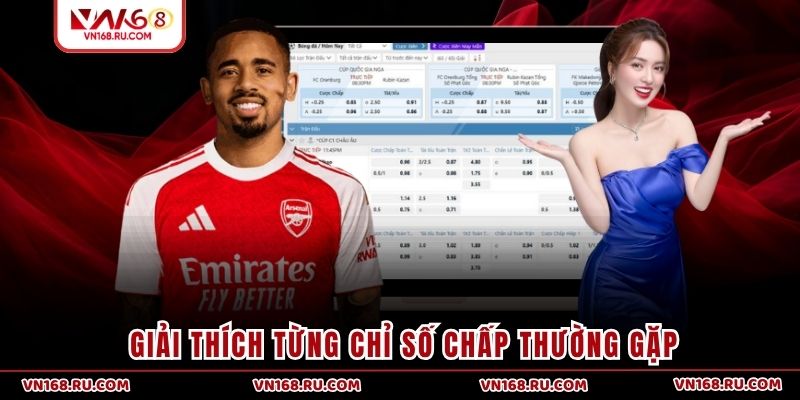 Giải thích từng chỉ số chấp thường gặp